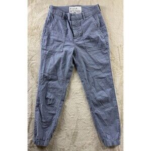 FRANK & EILEEN Jameson Utility Jogger Lt Blue Women's Size 2 Preppy $298